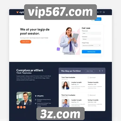 Interface de usuário do vip567.com em destaque