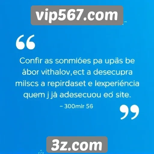 Opiniões de usuários sobre vip567.com
